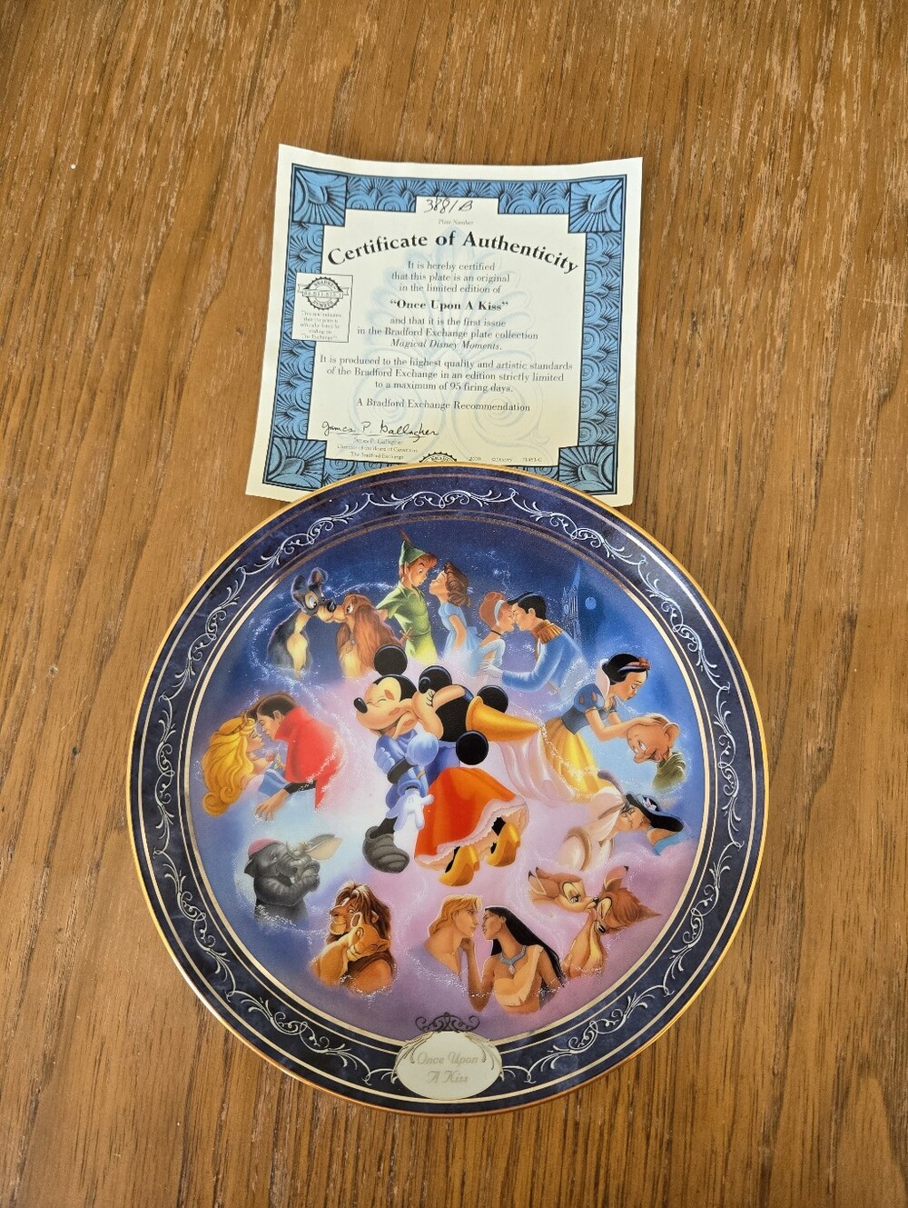 Vintage Disney Collectors Plate — 1st 2 In The Magical Disney Moments Series